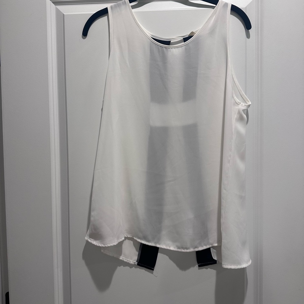 Tobi White Flowing Tank Top
